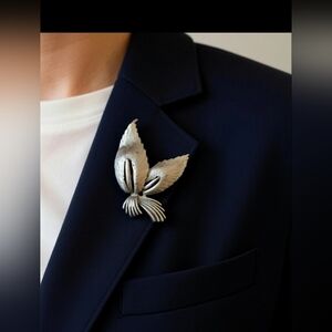 Vintage Booche Leaf Pin